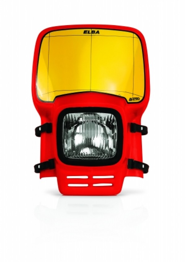Acerbis Elba Headlight Red/Yellow