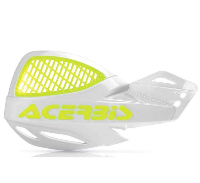 Acerbis Vented Uniko Handguards White / Fluor Yellow