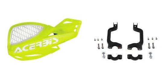 Acerbis gelüftete Uniko Handprotektoren fluoreszierend gelb - MxProStoreParts