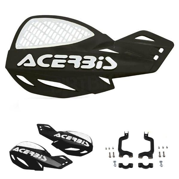 Acerbis Vented Uniko Handguards Black / White