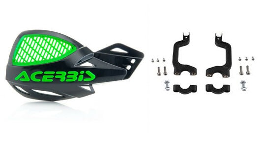 Acerbis Vented Uniko Handguards Black/Green