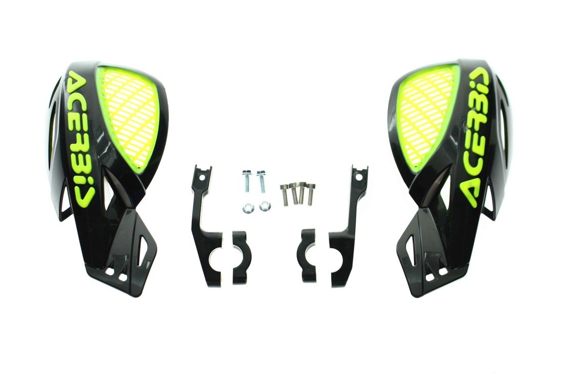 Acerbis Vented Uniko Handkappen Zwart / Fluor Geel