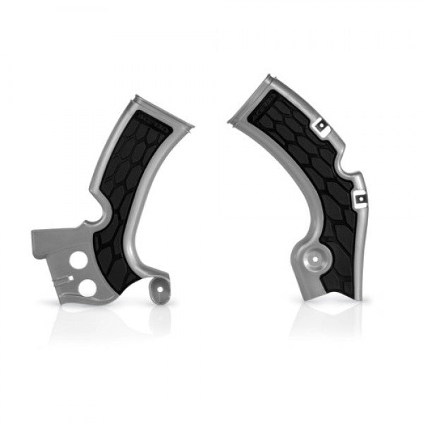 Acerbis X-Grip frame beschermers zilver / zwart Kawasaki KX 450F 09-18