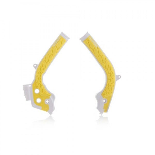 Acerbis X-Grip frame beschermers wit / geel KTM SX 125/150 2016-2018 & SX 250 2017-2018 & SX-F 250/350/450 2016-2018 & EXC 250/300 2017-2019 & EXC-F 250/350/450/500 2017-2018 & Husqvarna TC 125 2016-2018 & TC 250 17-18 & TE 250/300 2017-2018 & FC… - MxProStoreParts