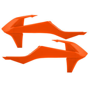 Acerbis radiator covers Orange KTM SX 125/150/250 16-18 & SX-F 250/350/450 16-18 & EXC 250/300 17-19 & EXC-F 250/350/450/500 17-19