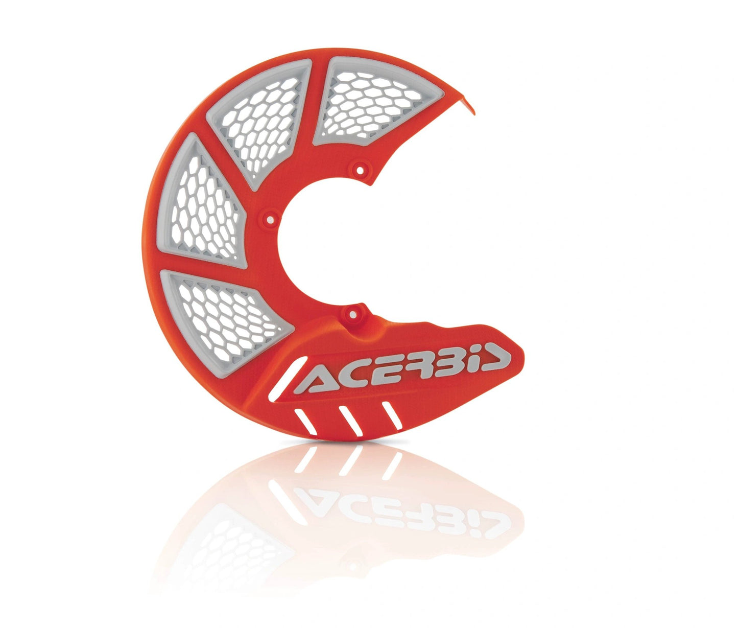 Acerbis X-brake 2 gelüftete Bremsscheibenschutz universal Orange 16 / Weiß - MxProStoreParts