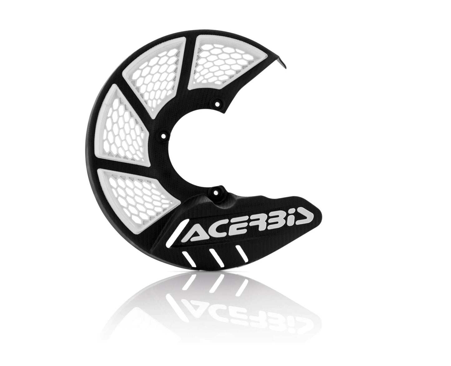 Acerbis X - brake 2 vented voor remschijf beschermer universeel Zwart / Wit - MxProStoreParts