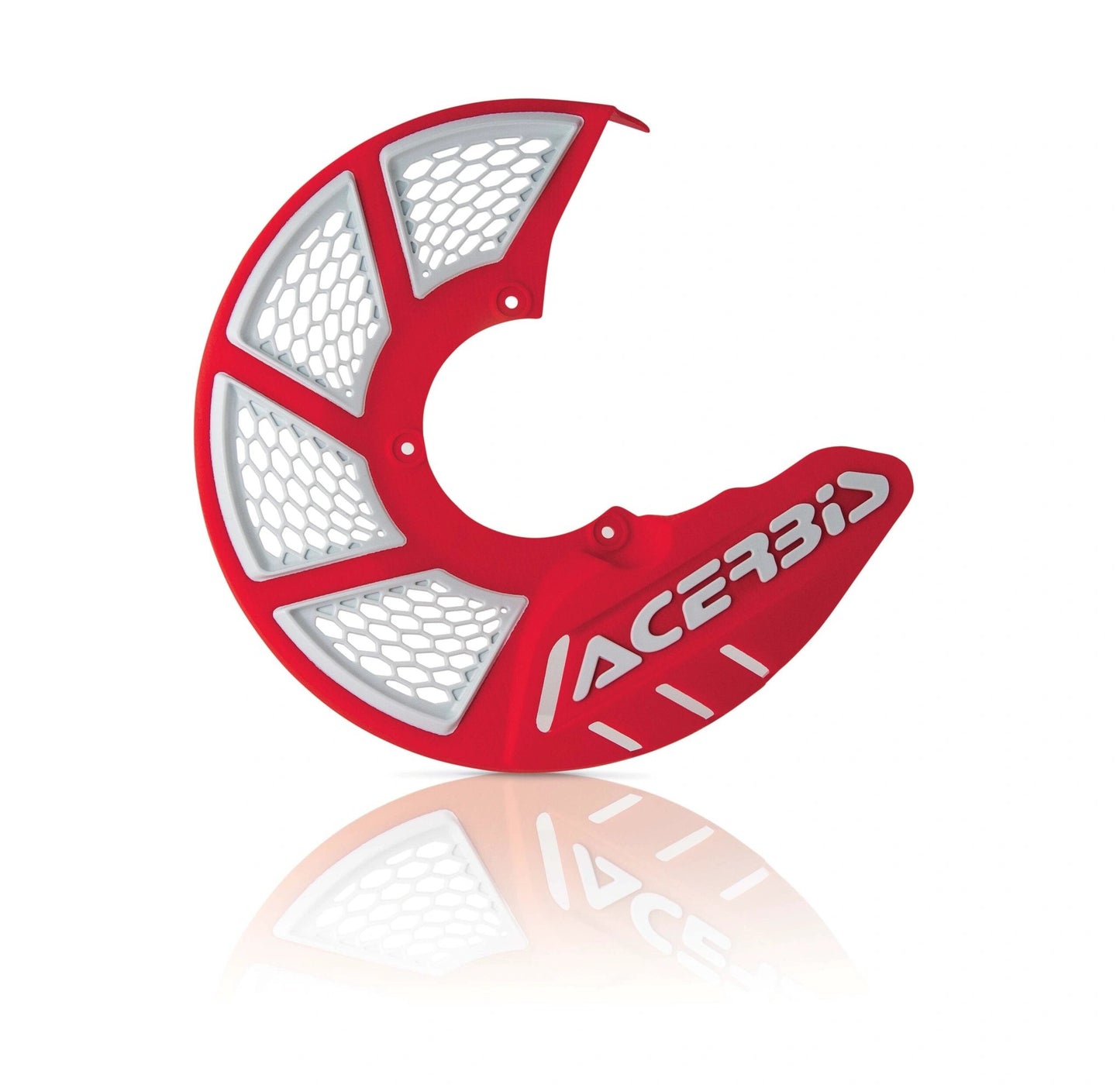 Acerbis X-Brake 2 gelüfteter Schutz für Bremscheiben, universell, Rot/Weiß - MxProStoreParts
