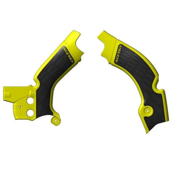 Acerbis X-Grip Rahmenprotektoren gelb / schwarz für Suzuki RM-Z 450 08-17 – MxProStoreParts