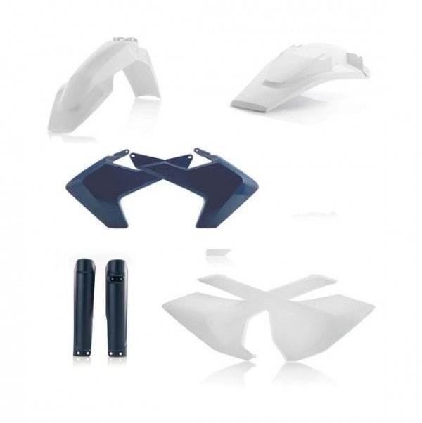 Acerbis Plastic Kit OEM Wit – Husqvarna TE 250 (2017), TE 250i (2018–2019), FE 250/350/450/501 (2017–2019) - MxProStoreParts