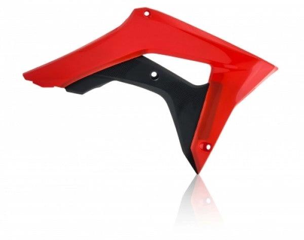 Acerbis radiator kappen Rood / Zwart Honda CRF 250R 18 - & CRF 450R 17 - MxProStoreParts