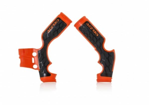 Acerbis X-Grip Rahmenschutz orange/schwarz für KTM SX 65 14 - & Husqvarna TC 65 17 - & Gas Gas MC 65 2021 - MxProStoreParts