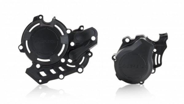 Acerbis X-Power Motorblock-Schutzbleche Schwarz Husqvarna FC 450 16, FE 450 17, FE 501 19, KTM EXC-F 450/500 17 und SX-F 450 16 – MxProStoreParts