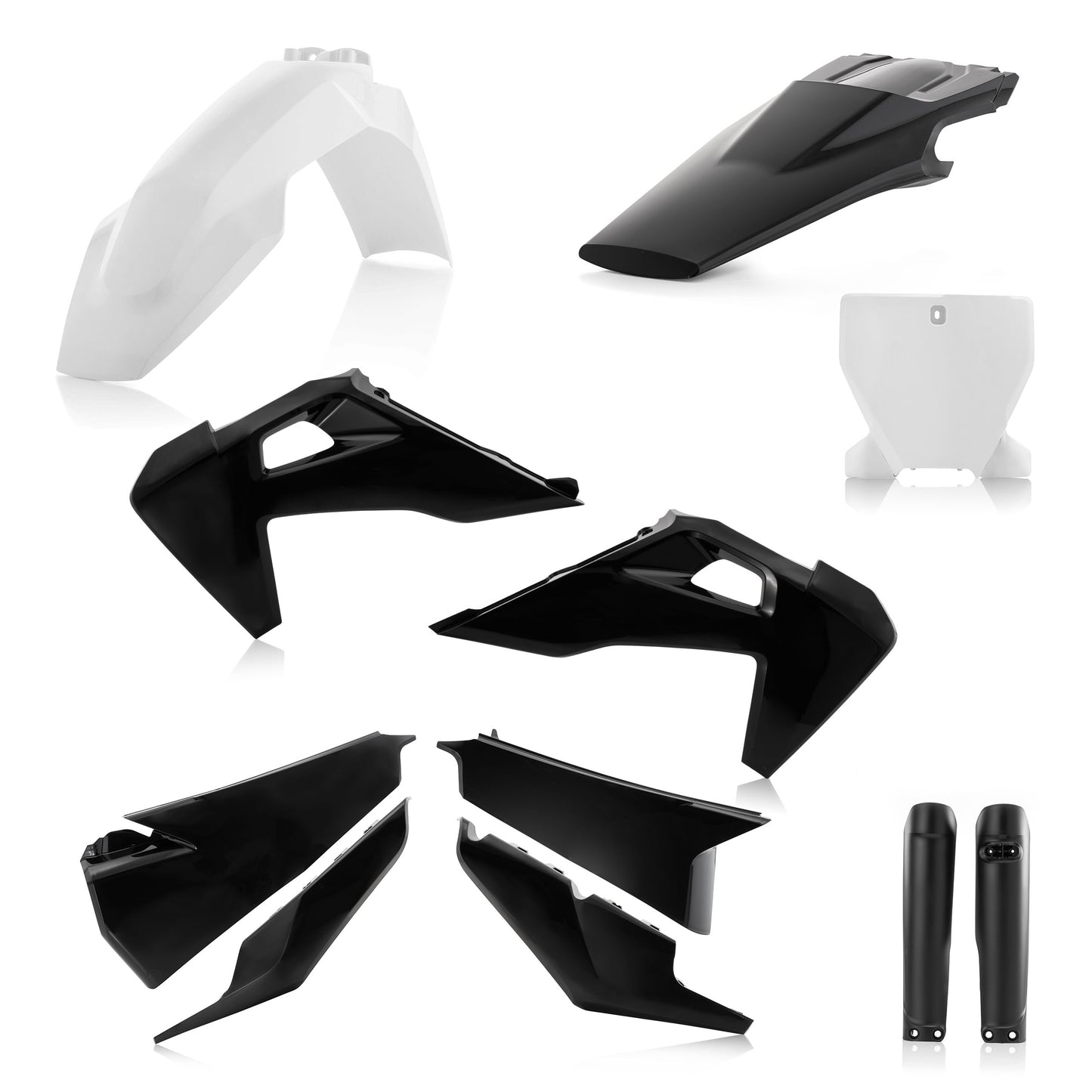 Acerbis plastic kit Black / White Husqvarna FC/TC 125/250/350/450 19-
