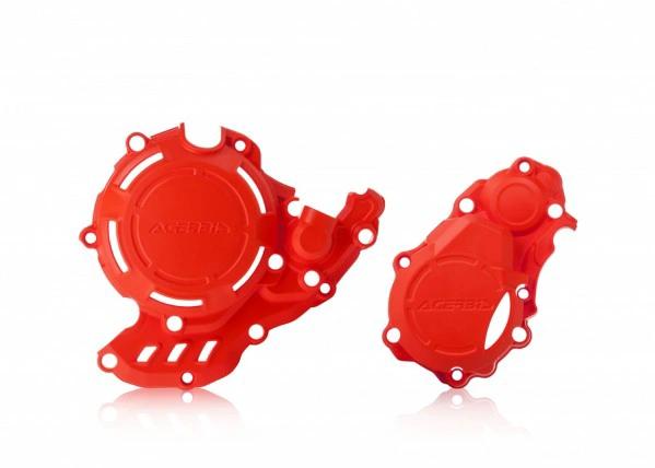 Acerbis X - Power motorblok beschermers Rood Gas Gas MC 250F 2021 & Husqvarna FC 250/350 2016 - & KTM SX - F 250/350 2016 - MxProStoreParts