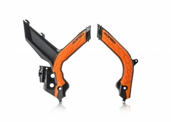 Acerbis X - Grip frame beschermers zwart / oranje KTM SX 125/150/250 19 - 22 & SX - F 250/350/450 19 - 22 - MxProStoreParts