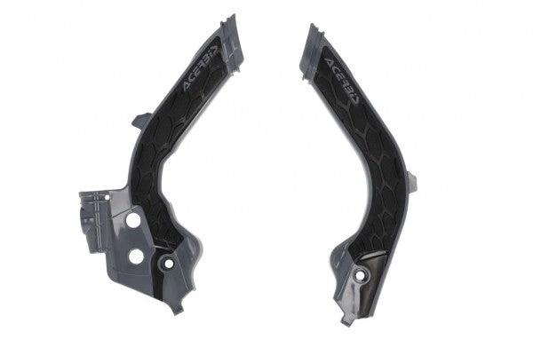 Acerbis X - Grip frame beschermers Grijs / Zwart Husqvarna TC/FC 125/250/350/450 19 - & TE 250i/300i 20 & FE 250/350/450/501 20 & Gas Gas EC/MC 125/250/300/350F 2021 - MxProStoreParts