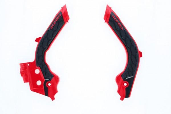 Acerbis X-Grip Rahmenschützer Schwarz/Rot für Husqvarna TC/FC 125/250/350/450 2019 sowie TE 250i/300i 2020, FE 250/350/450/501 2020 sowie Gas Gas EC/MC 125/250/300/350F 2021 - MxProStoreParts