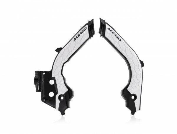 Acerbis X-Grip Rahmen-Schutz schwarz/weiß passend für Husqvarna TC/FC 125/250/350/450 2019, TE 250i/300i 2020, FE 250/350/450/501 2020 sowie Gas Gas EC/MC 125/250/300/350F 2021 - MxProStoreParts