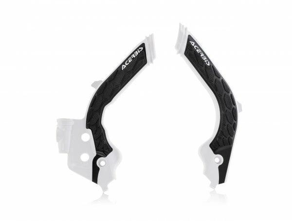 Acerbis X - Grip frame beschermers wit / zwart Husqvarna TC/FC 125/250/350/450 2019 - 2022 & TE 250i/300i 2020 - 2023 & FE 250/350/450/501 2020 - 2023 & Gas Gas EC/MC 125/250/300/350F 2021 - 2023 - MxProStoreParts