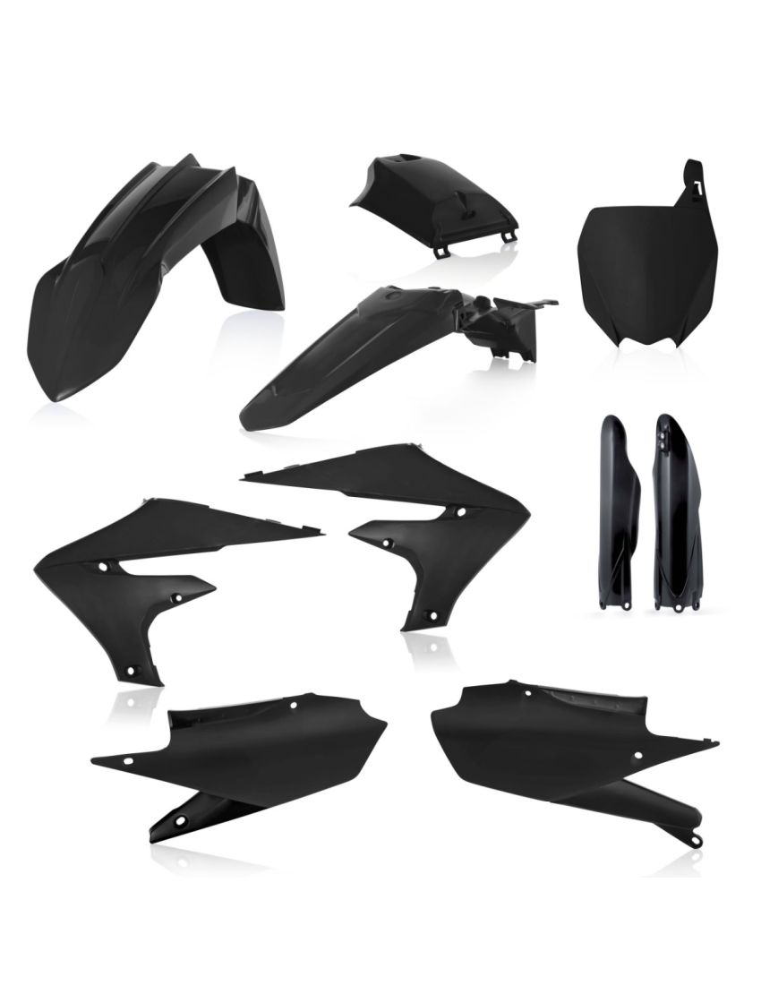 Acerbis plastic kit Zwart Yamaha YZ 250F 2019-2023 & YZ 450F 2018-2022