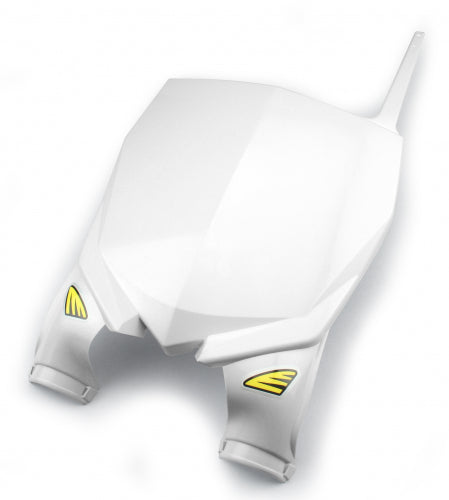 Cycra Stadium front number plate White Yamaha YZ 125/250 2005-2023 & YZ 250F 2010-2018 & YZ 450F 2010-2017