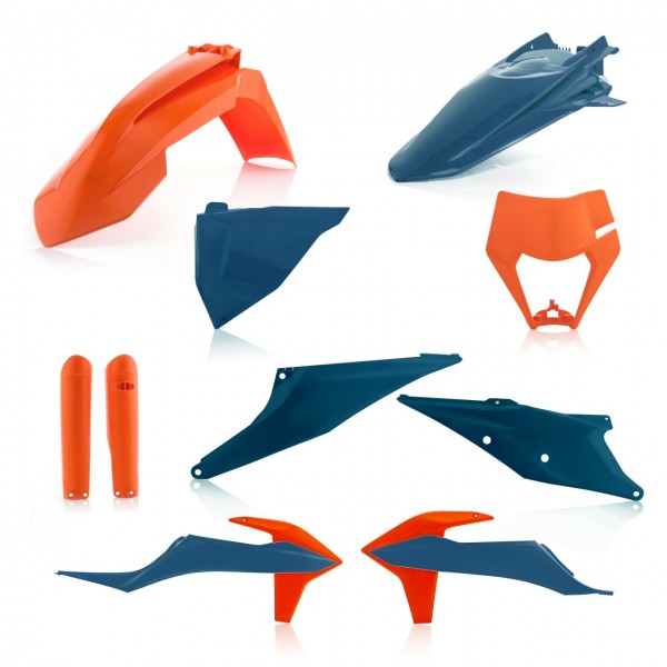 Cycra plastic kit Blue/Orange with headlight plastic KTM EXC/EXC-F 250/300/350/450/500 2020-2023