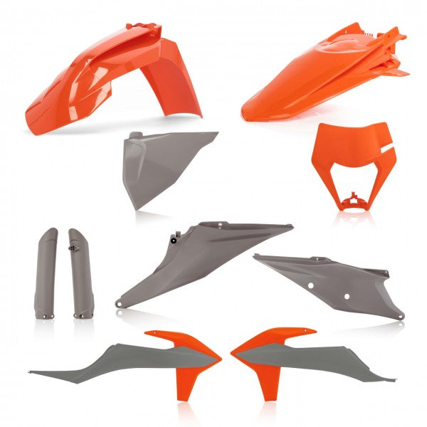 Cycra plastic kit Grijs / Oranje met koplamp plastic KTM EXC/EXC-F 250/300/350/450/500 20-