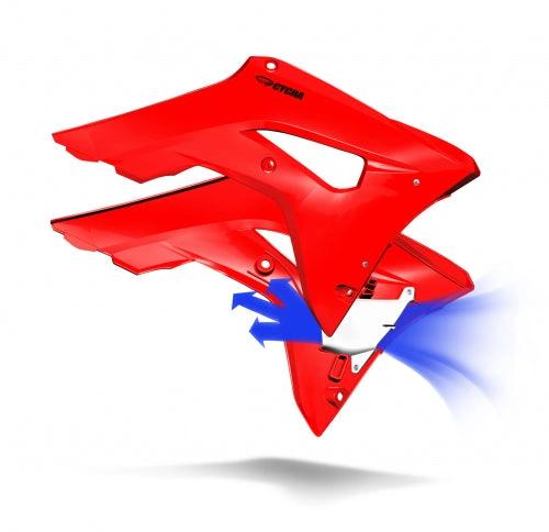 Cycra Powerflow Kühlerkappen Rot für Honda CRF 250R 2018 – 2021 und CRF 450R 2017 – 2020 – MxProStoreParts