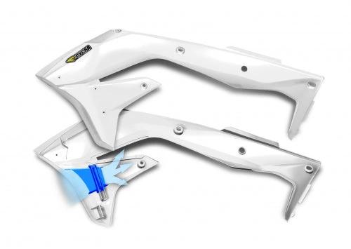Cycra Powerflow Radiatorkappen Weiß für Kawasaki KX 450F 2016 – 2018 – MxProStoreParts