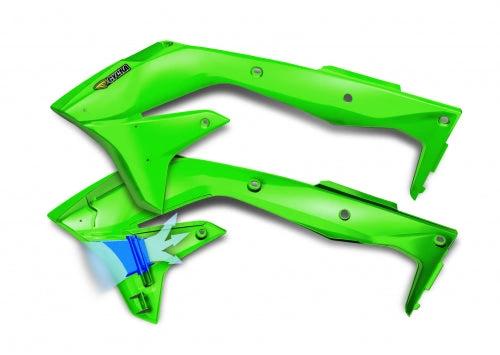 Cycra Powerflow Radiatorkappen Grün Kawasaki KX 450F 2016 – 2018 – MxProStoreParts