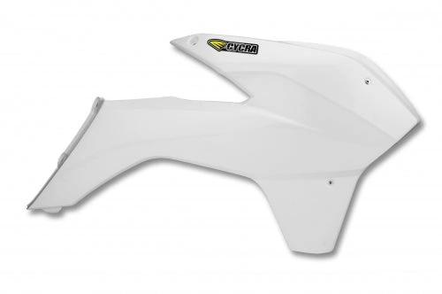 Cycra Powerflow Radiator Kappen Wit KTM EXC 125/200/250/300/350/450/500 2014 - 2016 & SX/SX - F 125/150/250/350/450 2013 - 2015 - MxProStoreParts