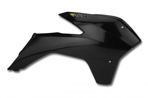 Cycra Powerflow Radiator Kappen Zwart KTM EXC 125/200/250/300/350/450/500 2014 - 2016 & SX/SX - F 125/150/250/350/450 2013 - 2015 - MxProStoreParts