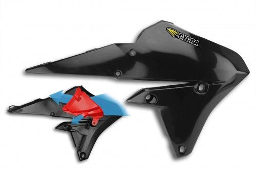 Cycra Powerflow Radiatorkappen Schwarz Yamaha WR 250F 2015 – 2019 & WR 450F 2016 – 2018 & YZ 250F 2014 – 2018 & YZ 450F 2014 – 2017 – MxProStoreParts