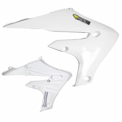 Cycra Powerflow Radiator Kappen Wit Yamaha YZ 250F 2019-2023 & YZ 450F 2018-2022