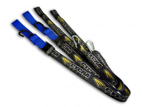 Cycra Spannbänder schwarz/blau 38,1mm mit Schlaufe - MxProStoreParts