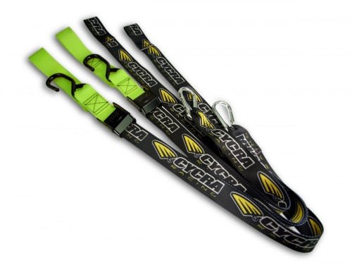 Cycra spanbanden zwart/groen 38,1mm with loop - MxProStoreParts