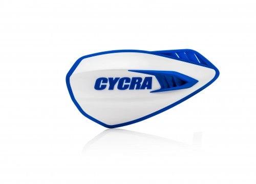 Cycra Cyclone Open handkappen Wit / Blauw ( met bevestiging set ) - MxProStoreParts