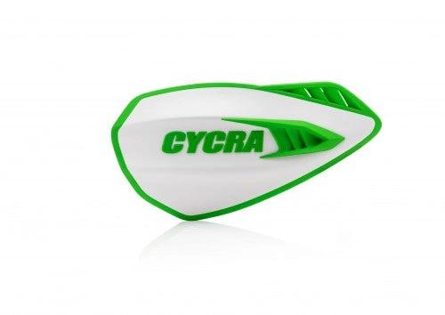 Cycra Cyclone Open Handprotektoren Weiß / Grün (mit Montagesatz) - MxProStoreParts
