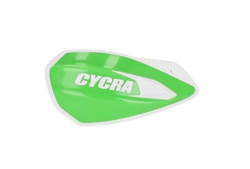 Cycra Cyclone Open Handprotektoren Grün / Weiß (mit Montagesatz) - MxProStoreParts