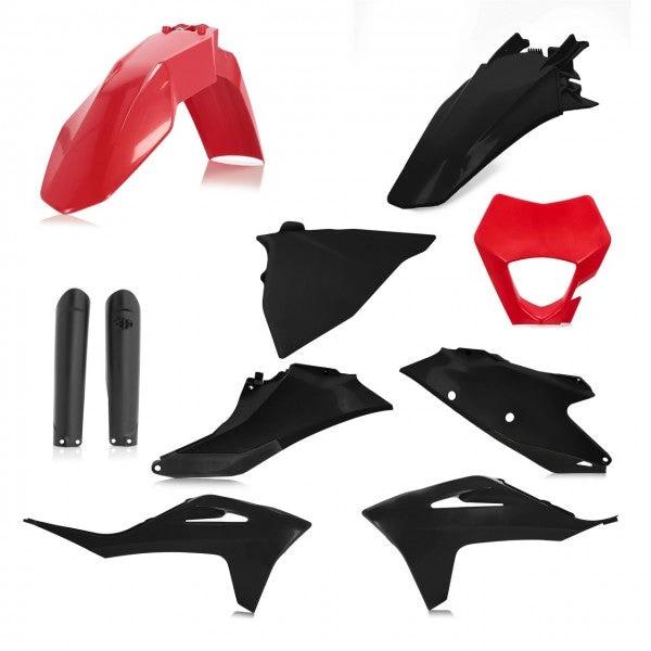 Cycra (Voll-Set) Kunststoff-Set Schwarz/Rot für Gas Gas EC 250/300 2021 - & EC 250F/350F 2021 - MxProStoreParts