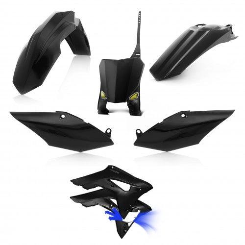 Cycra Kunststoffset Schwarz (mit Powerflow-Kühlerkappen) Honda CRF 250R 2018–2021 & CRF 450R 2017–2020 – MxProStoreParts