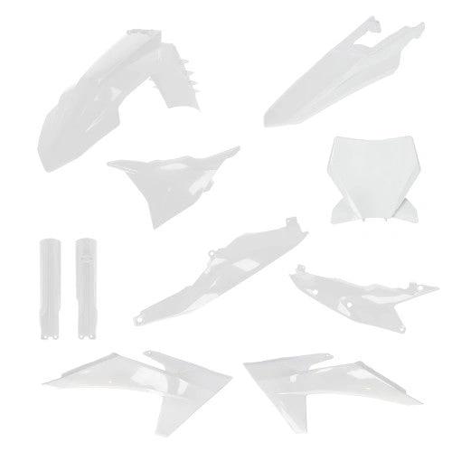 I - Plastics plastic kit ( incl voorvork beschermers ) Wit KTM SX 125/150/250/300 2023 - 2024 & SX - F 250/350/450 2023 - 2024 - MxProStoreParts