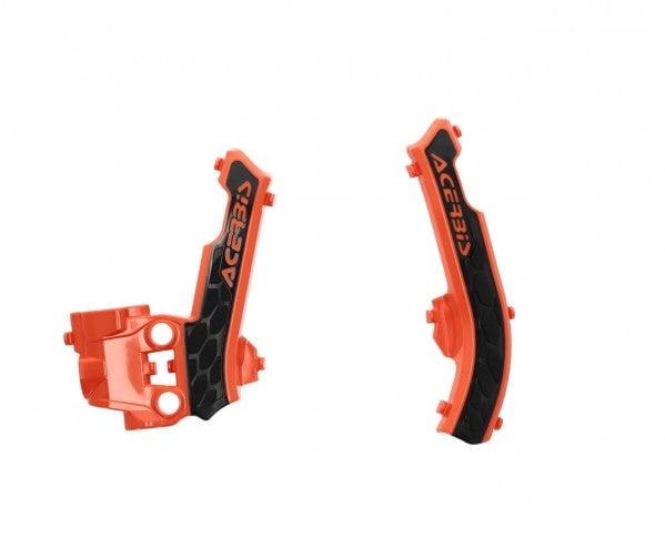 Acerbis X-Grip Rahmen-Schützer orange/schwarz KTM SX 50 2016 & SX-E 3 2023 & SX-E 5 2020 & Husqvarna TC 50 2017 & EE 5 2020 & Gas Gas MC 50 2021 & MC-E 5 2021 - MxProStoreParts