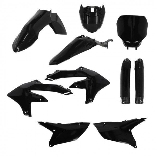 Acerbis plastic kit Zwart Yamaha YZ 250F 2024 - & YZ 450F 2023 - MxProStoreParts