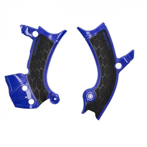 Acerbis X-Grip Rahmensschützer blau/schwarz für Yamaha YZ 250F 2024 & YZ 450F 2023 & Fantic XXF 450 2024 - MxProStoreParts