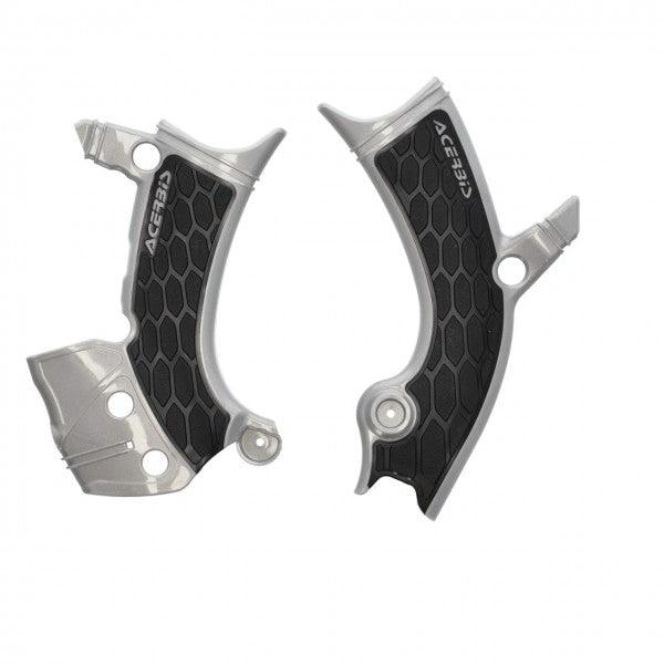 Acerbis X-Grip Rahmschützer grau/schwarz für Yamaha YZ 250F 2024, YZ 450F 2023 und Fantic XXF 450 2024 - MxProStoreParts