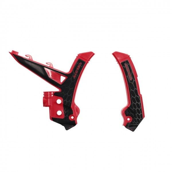 Acerbis X-Grip Rahmenschützer Schwarz/Rot für Gas Gas MC 125/250 2024 & MC-F 250/350/450 2024 & EC 250/300 2024 & EC 250F/350F/450F/500F 2024 - MxProStoreParts