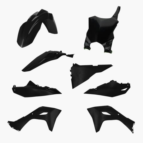 Cycra plastic kit Zwart Kawasaki KX 250 2025 & KX 450 2024