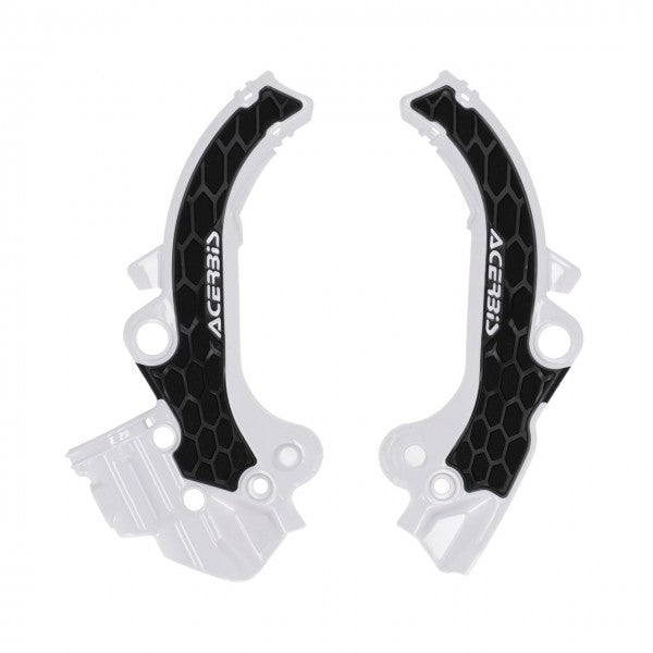 Acerbis X-Grip Rahmenprotektoren weiß/schwarz KTM SX 65 2024- & Husqvarna TC 65 2024- & Gas Gas MC 65 2024-